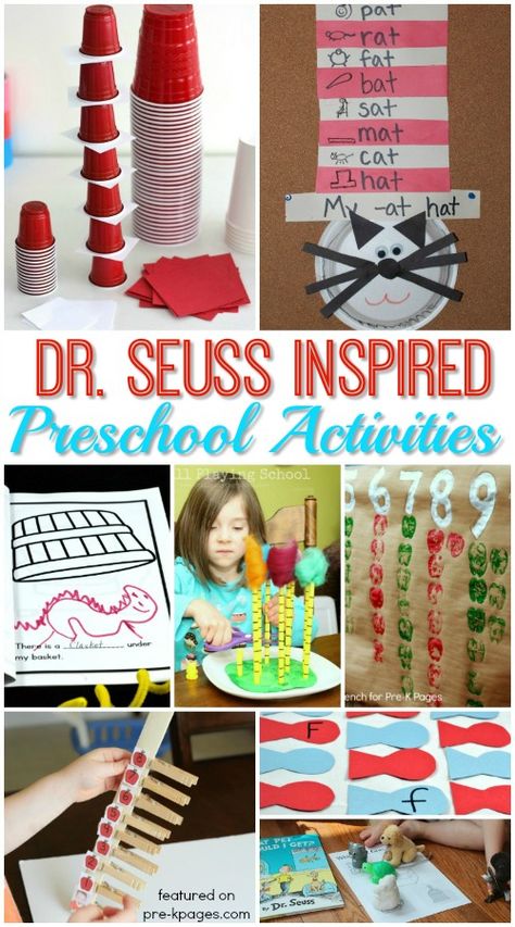 Dr Seuss Preschool Activities, Dr Seuss Preschool, Dr Seuss Classroom, Dr Seuss Activities, Dr Seuss Crafts, 3 Dinosaurs, Pre K Pages, Seuss Classroom, Seuss Crafts