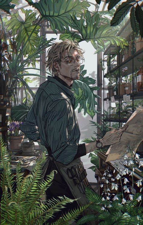 The Greenhouse, 영감을 주는 캐릭터, Cthulhu, Dnd Characters, Character Portraits, Fantasy Character Design, 그림 그리기, Botany, Character Design Inspiration