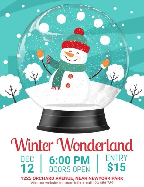 Winter Poster Design, Winter Wonderland Poster, School Event Poster, Stuco Ideas, Winter Wonderland Ball, Snow City, Winter Gala, Prom Posters, Winter Poster