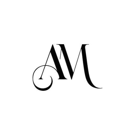 Am Initials Logo, A M Monogram, Am Monogram Logo, M A Logo Design, Am Logo Design Fonts, A And M Logo, Letter A Logo Design Ideas, Aa Monogram, Am Monogram