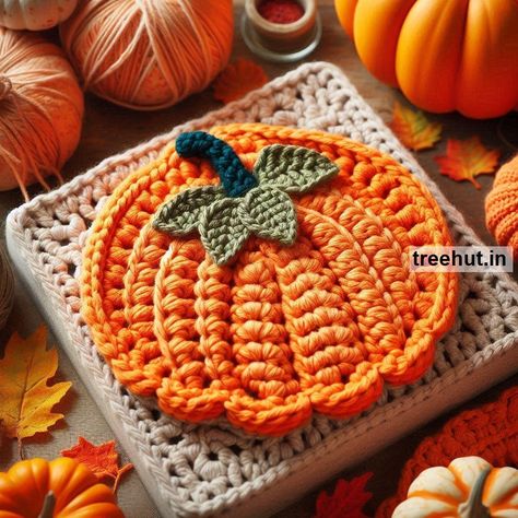 Jack O' Lantern Crochet Ideas for Halloween Crochet Pumpkin Dishcloth Free Pattern, Crochet Ideas For Halloween, Halloween Crochet Squares, Crochet Pumpkins Free Pattern Easy, Crochet Pumpkin Applique, Pumpkin Ideas Creative, Pumpkin Crochet Pattern Free, Crochet Halloween Costumes, Lantern Crochet