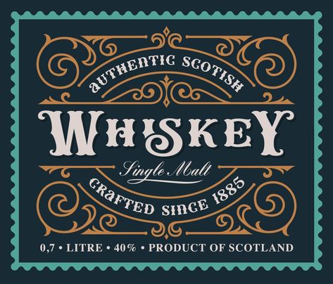 Alcohol Label Design, Antique Logo Design, Vintage Alcohol Labels, Logo Design Vintage, Antique Logo, Vintage Alcohol, Retro Logo Design, Thumbnail Design, Vintage Logo Design