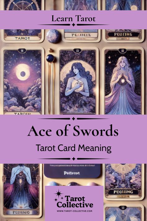 Unlock the true power of the Ace of Swords in your tarot readings! Discover the profound meanings and insights behind this card, and how it can bring clarity, new beginnings, and breakthroughs in your life. Dive into our in-depth guide on www.tarot-collective.com and elevate your tarot practice today! #Tarot #AceOfSwords #TarotReading #Spirituality #NewBeginnings Seven Of Swords Reversed Tarot Meaning, Ace Of Swords Tarot Meaning, Three Of Swords Reversed Tarot Meaning, 8 Of Swords Tarot Meaning Reversed, Ace If Swords Tarot Meaning, Four Of Swords Tarot Meaning Reversed, Five Of Swords, King Of Swords Tarot, Page Of Swords