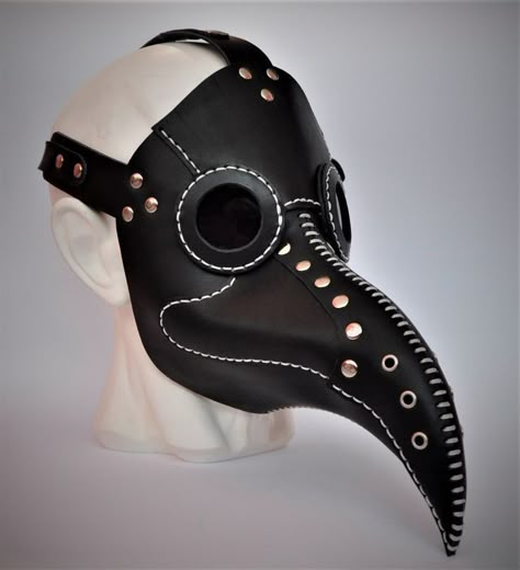 Steampunk Plague Doctor Mask, Black Plague Mask, Plague Masks, Doctor Mask Plague, Black Plague Doctor, Steampunk Plague Doctor, Leather Masks, Plague Doctor Costume, Crow Mask