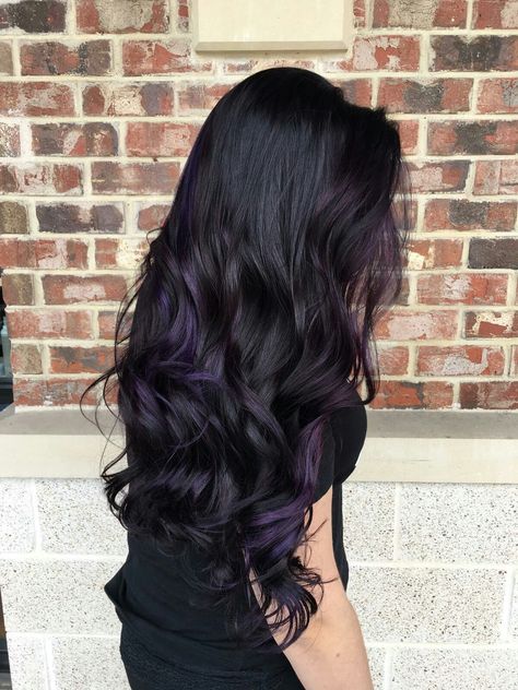 Black Plum Hair Color, Black Plum Hair, Plum Hair Color, Black Hair Ombre, Hair Color Plum, Color For Black Hair, Dark Purple Hair, Hair Change, Plum Hair