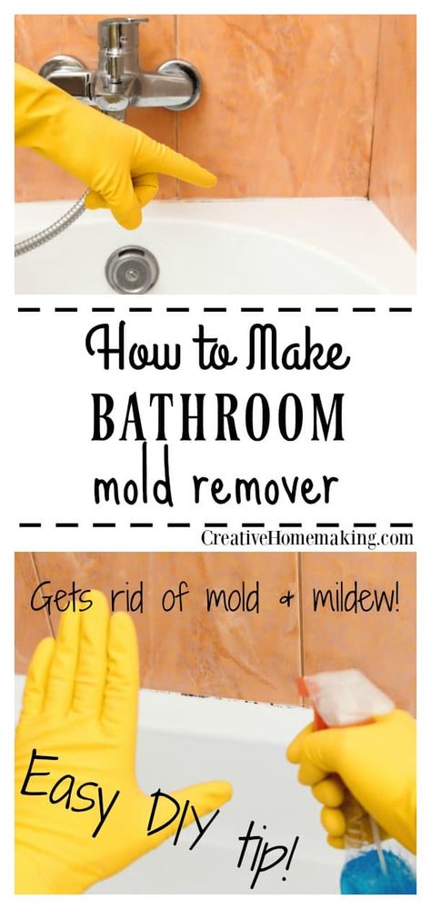 Bathroom Mold Remover, Homemade Bathroom Cleaner, Bathroom Mold, Mold And Mildew Remover, Bathroom Diy Ideas, Diy Household Cleaners, Deep Cleaning Hacks, Mold In Bathroom, Mildew Remover