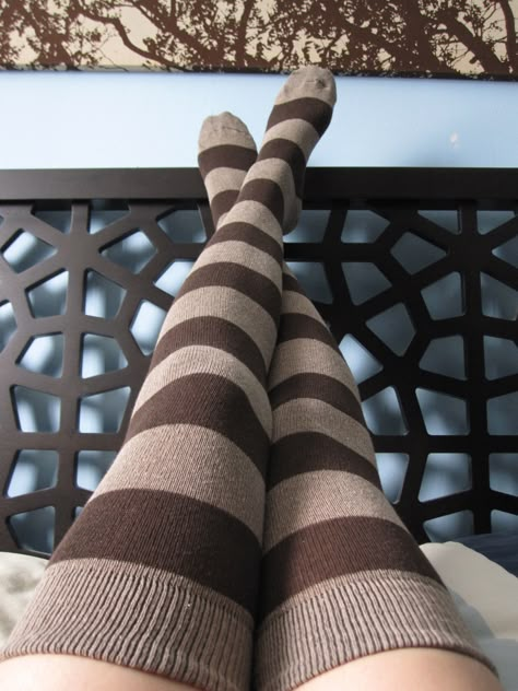 a photo I took of my legs in Sock Dreams 'Extraordinary Striped Thigh Highs' Thigh Socks Aesthetic, Thigh High Socks Outfit Aesthetic, Thigh High Aesthetic, Thigh High Socks Aesthetic, High Socks Aesthetic, Thigh High Socks Outfit, High Socks Outfits, Striped Thigh High Socks, Thigh Socks