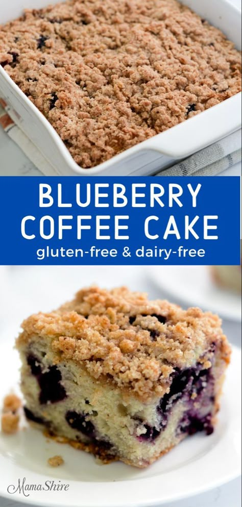 Buckle Recipe, Gluten Free Coffee Cake, Muffins Blueberry, Gluten Free Brunch, Gluten Free Coffee, Blueberry Buckle, Gf Breakfast, Dairy And Gluten Free, Blueberry Coffee Cake