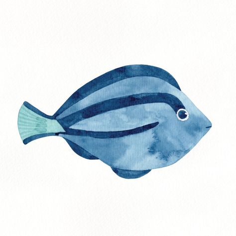 Sacred wisdom imparts profound truths and insights for spiritual growth.. #tarotapp# horoscope #zodiacsigns #astrology #dailyhoroscope #zodiacpredictions Watercolor Fish Simple, How To Draw A Fish, Watercolor Art Winter, Watercolor Art Cute, Surgeon Fish, Fish Watercolor, Painting Food, Fish Drawing, Summer Watercolor