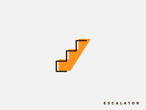 Scale Design Graphic, Steps Logo Design, Step Logo Design, Stairs Logo Design, Steps Logo, Escalator Illustration, Stairs Graphic Design Illustration, Stair Graphics, Stairs Vector