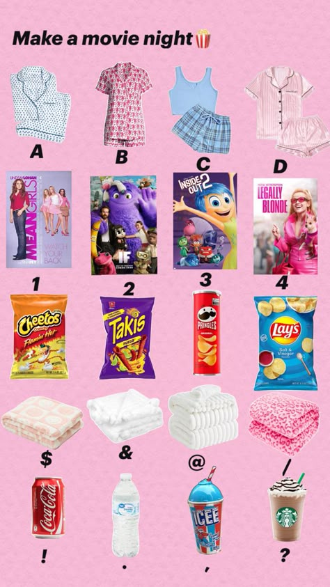 Movie Night Outfit, Babysitting Kit, Make A Gift Basket, Fun Sleepover Activities, Sleepover Essentials, Sleepover Tips, Sleepover Stuff, Road Trip Kit, Pringles Original