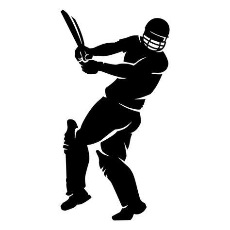 Cricket bat player silhouette PNG Design Cricket Theme Cake Topper Printable, Topper Printable Birthday, Cricket Theme Cake, Cricket Cake, Cake Topper Printable, Birthday Cake Topper Printable, Background Flower, Cricket Bat, Silhouette Png