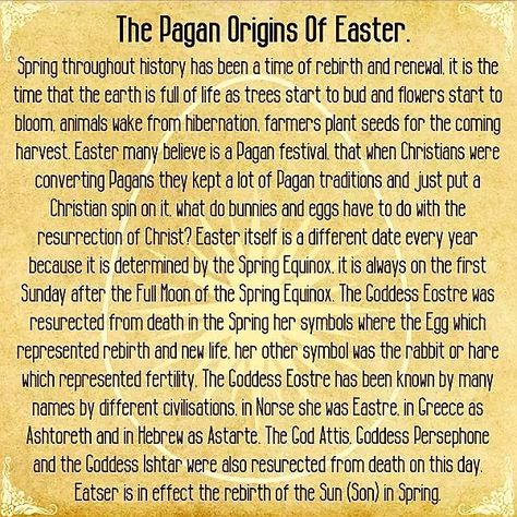 "The Pagan Origins of Easter" Pagan Meaning, Pagan Origins Of Easter, Easter Pagan, Easter Meaning, Spring Equinox Ritual, Pagan Beliefs, Pagan Festivals, Pagan Spirituality, Viking Life