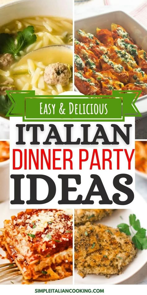 Easy Italian Dinner Recipes, Italian Family Dinner, Italian Dinner Menu, Italian Food Party, Italian Dinner Ideas, Tenderloin Marinade, Easy Italian Dinner, Pork Tenderloin Marinade, Italian Recipes Pasta