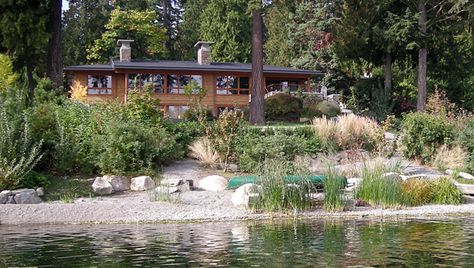 Shoreline Restoration Options Lakeshore Landscaping, Shoreline Landscaping, Lakeside Landscaping, Lake House Landscape, Diy Lake, Bunny Run, Lake Front House, Welcome To The Lake, Lakeside Garden