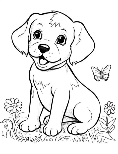 Cute Dog Coloring Pages, Poodle Drawing, Puppy Playing, Dog Coloring Book, Puppy Coloring Pages, Free Puppies, Barbie Coloring Pages, Cars Coloring Pages, Dog Coloring Page