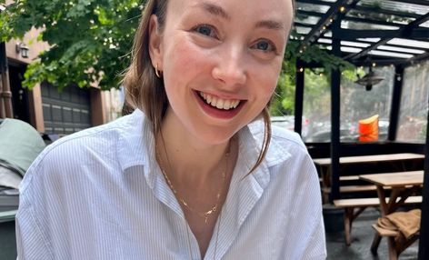 The Magic of an Oversized Blue Striped Shirt | Cup of Jo J Crew Catalog, Beauty Uniforms, Oversized Striped Shirt, Cup Of Jo, Shirt Folding, Summer Uniform, Oversized Button Down Shirt, Blue Striped Shirt, Pretty Shirts