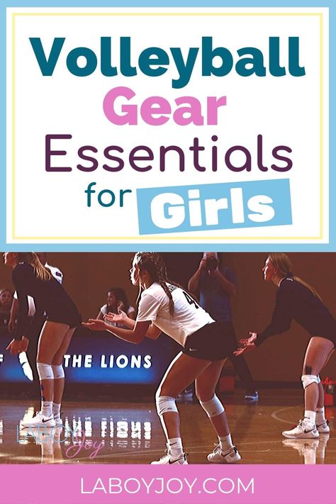 What gear, equipment, and clothes does a girls volleyball player need to pack for her gym bag? Find the essential volleyball gear every volleyball player needs to rock the court and her game in style. Must Haves For Volleyball, What To Pack For A Volleyball Tournament, What To Pack For A Volleyball Game, Volleyball Stuff To Buy, Travel Volleyball Packing List, Volleyball Gear List, Volleyball Practice Bag Essentials, Volleyball Headbands, Volleyball Socks