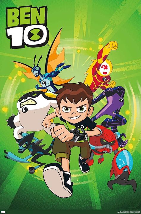 Trends International Ben 10 - Group Wall Poster, 22.375" x 34", Premium Unframed Version Minnie Mouse Pics, Ben 1o, Ben 10 Cake, Cartoon Network Art, Travel Scrapbook Pages, Ben 10 Ultimate Alien, Kids' Movies, Cartoon Posters, Trends International