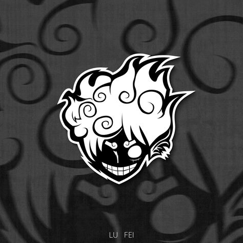 Gear 5 Logo For Luffy on Behance Anime Logos Design, Anime Gaming Logo, One Piece Logo Design, Luffy Logo, Anime Symbols, Bike Stickers Design, Bike Stickers Design Ideas, Yt Logo, Anime Logos