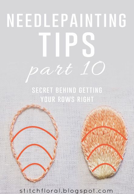 Stitch Floral: Needlepainting tips part 10: secret behind getting... Needle Painting Embroidery, Embroidery Hoop Art Diy, Embroidery Stitches Beginner, Needle Painting, Painting Embroidery, Embroidery Tips, Basic Embroidery Stitches, Embroidery Stitches Tutorial, Embroidery Patterns Vintage