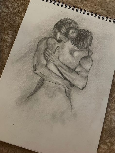 Find your Soulmate Sketch | Law of Attraction Couple Drawing Simple Cute, Drawing Ideas Couples Hugging, Pencil Drawing Love Couples, Lovely Couple Drawing, Meaningful Love Drawing, How To Draw Romantic Couple, Couples Art Sketches, Aesthetic Couple Pencil Sketches, Art Sketches Romantic