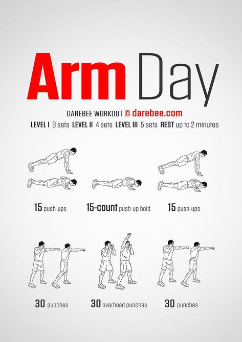 Arm Day Workout #NoEquipmentArmWorkouts Arm Workout No Equipment, Arm Workout Men, Upper Body Hiit Workouts, Arm Day Workout, Upper Body Workout Routine, Arm Training, Home Workout Men, Arm Workouts At Home, Trening Sztuk Walki