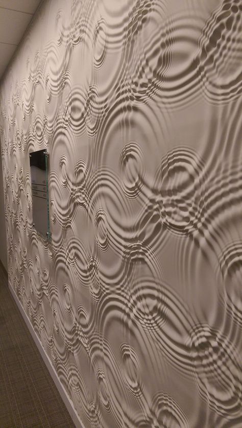 Rippling Liquid Illusion Wall Folding Origami, Stunning Interior Design, Visual Texture, Elements Of Design, Water Design, Interior Design Ideas, Sustainable Design, Interior Design Trends, Wall Panels