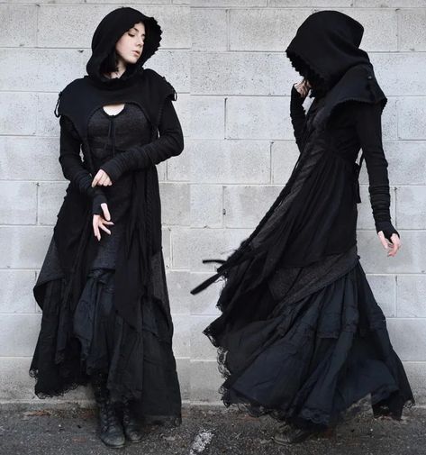 Dark Mori Fashion, Witchy Cottagecore, Cottagecore Witch, Strega Fashion, Rave Dress, Pixie Dress, Dark Mori, Witch Dress, Mori Fashion