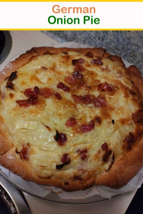 German Onion Pie Vidalia Onion Pie Recipe, Onion Pie Recipe, Onion Casserole, German Food Authentic, Store Bought Pie Crust, Onion Pie, Vidalia Onion, Food Authentic, Onion Tart