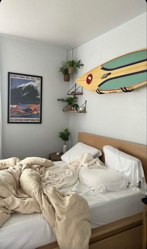 Surfer Room, Surf Room Decor, Beachy Minimalist, Beach House Room, Beachy Room Decor, Beach Room Decor, Surf Room, Summer Room, Beachy Room