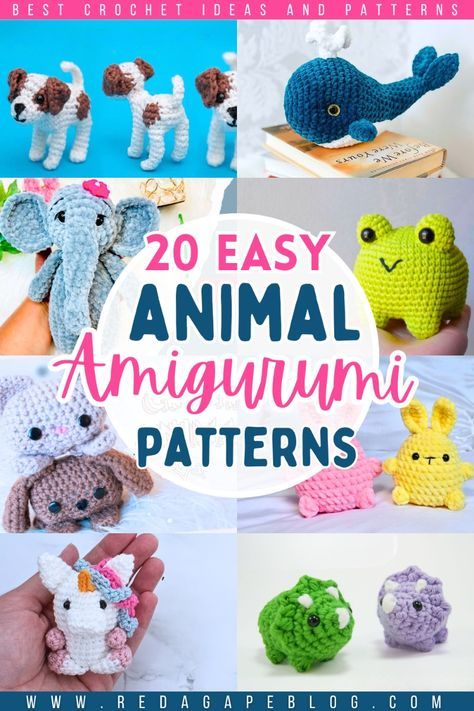 Whenever we think about crochet amigurumi, the first idea we think of is always a cute animal. With that in mind, here is a list of 20 free crochet animal amigurumi video patterns consisting of all the popular animal ideas. Many of them can be crocheted in just a little time while some will take days.  So, whether just for practicing animal amigurumi or to make a birthday gift, this collection will be the ultimate. Free Printable Amigurumi Crochet Patterns, Crochet Origami Animals Free Pattern, Small Crochet Animal Patterns, One Color Crochet Amigurumi, Printable Crochet Patterns Free, Small Animal Crochet Patterns Free, Crocheted Animals Free Patterns, Crochet Mini Animals Free Patterns, Crochet Small Amigurumi Free Pattern