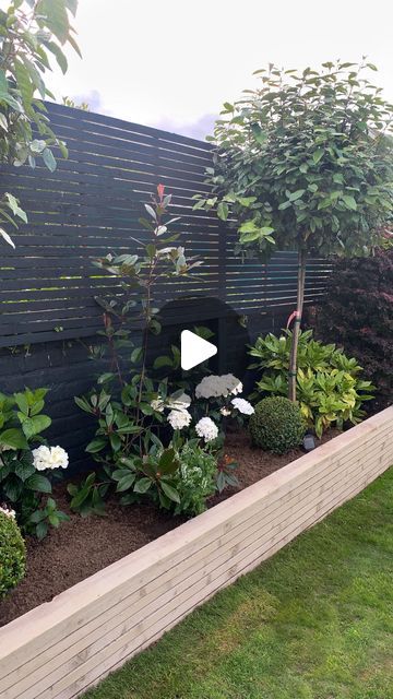 Small Garden Landscape Ideas, Garden On Fence Ideas, Planting Borders Ideas, Kjg Home Garden, Backyard Garden Bed Ideas, Home Outdoor Garden, Shared Garden Ideas, Backyard Garden Design Ideas Layout, Back Garden Ideas Landscaping