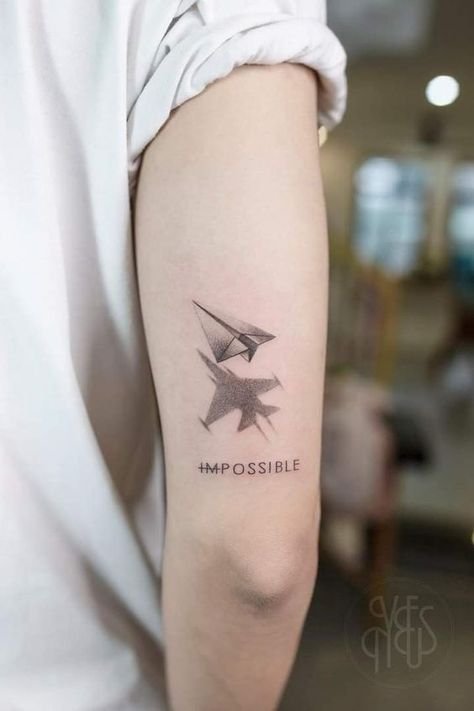 Tricep Tattoos, Plane Tattoo, Astronaut Tattoo, Airplane Tattoos, Simple Tattoos For Guys, Palm Tattoos, Clever Tattoos, Marvel Tattoos, Wrist Tattoos For Guys