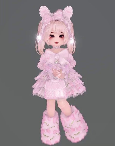 Sanrio Outfit Royale High, Cute Pink Royale High Outfits, Royal High Bunny Outfit, Journal Ideas In Royale High, Royal High Roblox Guy Outfits, Cute Outfit Royale High, Pretty In Pink Outfits Royale High, Valentines Royal High Outfit, Kawaii Outfits Royale High