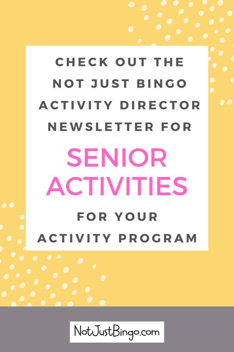 Check out our activity director ideas newsletter to find fun senior activity ideas for the seniors in your assisted living facility this month. Seniors Activities Ideas, Activity Director Ideas For Seniors, Sensory Stimulation Activities, Intergenerational Activities, Fun Activities For Seniors, Senior Activity Ideas, Activity Director Ideas, Activities For Elderly, Stimulation Activities