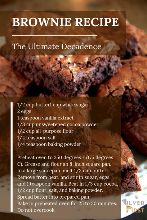 Ultimate Brownie Recipe, Bad Christmas, Resepi Biskut, Best Brownie Recipe, Brownies Recipe Homemade, Homemade Cookbook, Wholesome Meals, Cookie Recipes Homemade, Brownies Recipe Easy