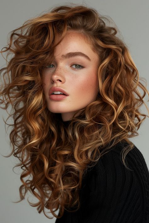 Rambut Brunette, Colored Curly Hair, Curly Hair Cuts, Long Curly Hair, Hair Color Trends, Brown Hair Colors, Long Curly, Hair Transformation, Hair Dos