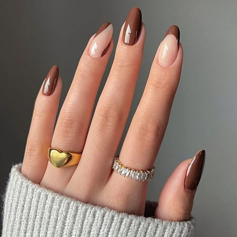 Brown Nail Art, Office Nails, Chic Manicure, Brown Nail Polish, February Nails, Trendy Nail Art Designs, Nail Colors Winter, Shellac Nails, Trendy Nail Art