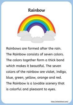 Kids would love to read about this rainbow passage, they will improve reading in fun Dictation Paragraph For Grade 2, Paragraph In English, Learn To Read English, English Poems For Kids, Phonics Reading Passages, Reading Comprehension For Kids, Reading Comprehension Kindergarten, English Stories For Kids, Short Paragraph