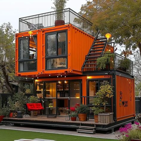 Modern Shipping Container Homes, Design Case Mici, Home Design Exterior, Home Designs Exterior, Shipping Container Home Designs, Storage Container Homes, Shipping Container House Plans, Container Buildings, Exterior Home Design