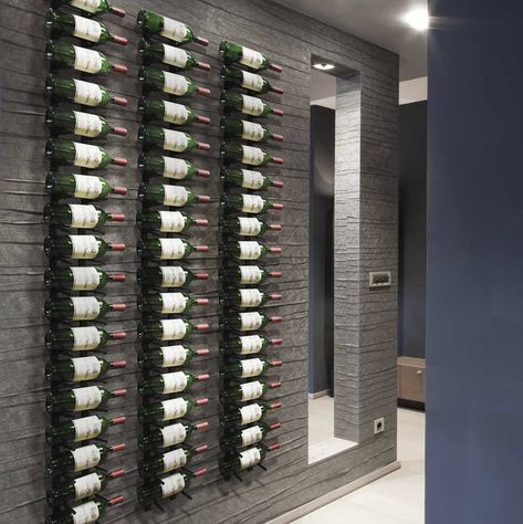 Wednesday is Winesday!! Wine Wall Display, Wine Cellar Ideas, Custom Wine Rack, Bakery Display Case, Cellar Ideas, Built In Wine Rack, Custom Wine Cellars, Metal Wine Rack, Wine Shelves