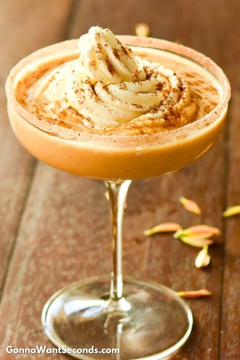 Pumpkin Pie Martini Recipe, Bar Specials, Pumpkin Martini, Pumpkin Bars With Cream Cheese, Pumpkin Pie Martini, Bars With Cream Cheese Frosting, Spiced Cocktail, Whipped Pumpkin, Bars With Cream Cheese