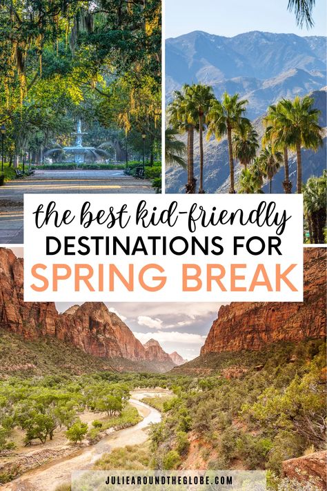 Best Spring Break Destinations for Families in 2023 Spring Break For Kids, Spring Break With Kids, Spring Break Destinations Families, Best Spring Break Destinations, Spring Travel Destinations, Family Spring Break, Best Family Vacation Destinations, Spring Break Ideas, Spring Break Kids