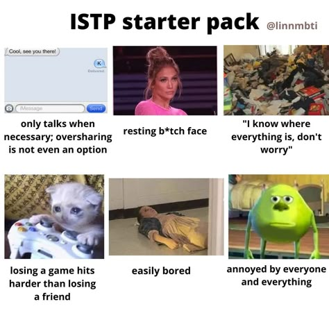 Mbti Istp Starter Pack, Istp Vibes, Istp Girl, Istp Infj, Istp Relationships, Istp Mbti, Istp Estp, Mbti Zodiac, Istp Personality