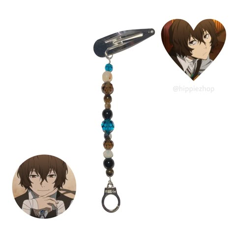 dazai bungo stray dogs
hair clips aesthetic 
hippiezhop Regalos Aesthetic, Dazai Aesthetic, Demon Prodigy, Ranpo Bsd, Letter Bracelets, Akutagawa Ryuunosuke, Homemade Bracelets, Bungou Stray Dogs Characters, Kandi Bracelets