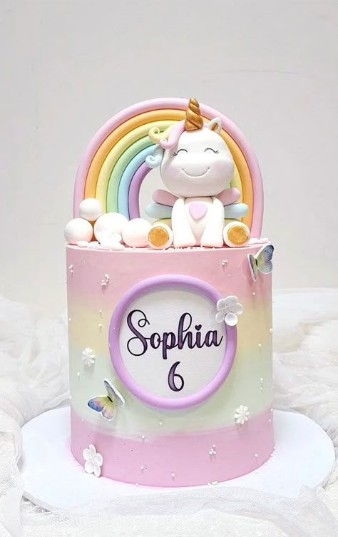 rainbow cake, rainbow layer cake, rainbow cake birthday, rainbow cake design, rainbow cake decorations Rainbow Cake Pastel Colors, Rainbow Cake Decorations, Rainbow Cake Designs, Unicorn And Rainbow Cake, Rainbow Cake Birthday, Birthday Rainbow Cake, Cute Unicorn Cake, Rainbow Cake Ideas, Birthday Cake Unicorn