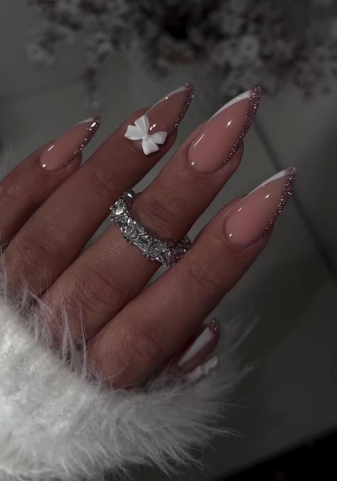 25 2024 Almond Nails to Inspire You Alm9nd Nails, Nail With White Designs, Birthday Nail Inspo 2024 Almond, Sweet 16 Nail Ideas Art Designs, Nails Inspo 2024 Almond, Boyfriend Inspired Nails, Almond Nails For Work, Almond Nails 2024 Trends, Almond Nails Easy Designs