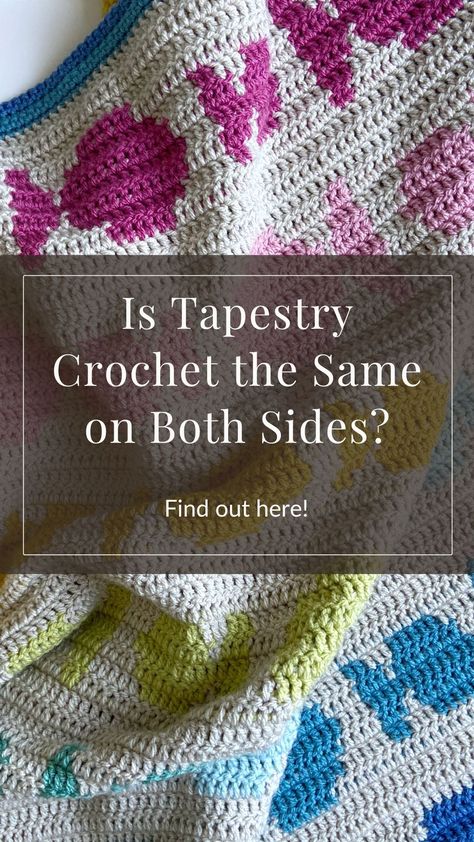 Is Tapestry Crochet the Same on Both Sides? Crochet Blanket Tapestry, How To Tapestry Crochet, Crochet Tapestry Blanket, Tapestry Crochet Patterns Free, Crochet Tapestry Pattern Free Charts, Tapestry Crochet Patterns Charts Free, Slip Knot Crochet, Tapestry Crochet Blanket, Crochet School