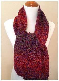 Knotted Threads and Yarn: Easy One Skein Crochet Homespun Scarf One Skein Crochet Scarf, Handspun Yarn Projects, Crochet One Skein, Crochet Scarf Pattern Free Easy, Crochet Blanket Scarf, One Skein Projects, Brand Patterns, Crochet Scarf Easy, Yarn Shawl